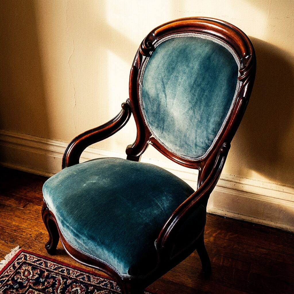 Blue chair detail