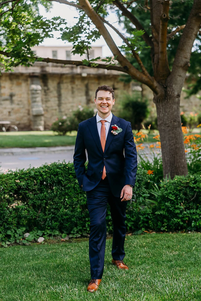 Groom on the grounds