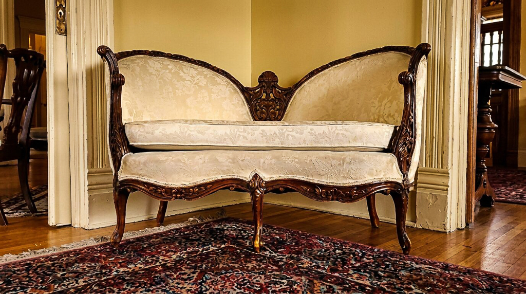 Interior white couch