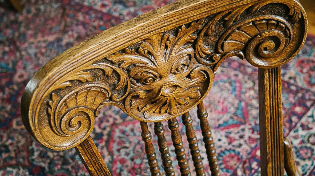 Wood chair detail