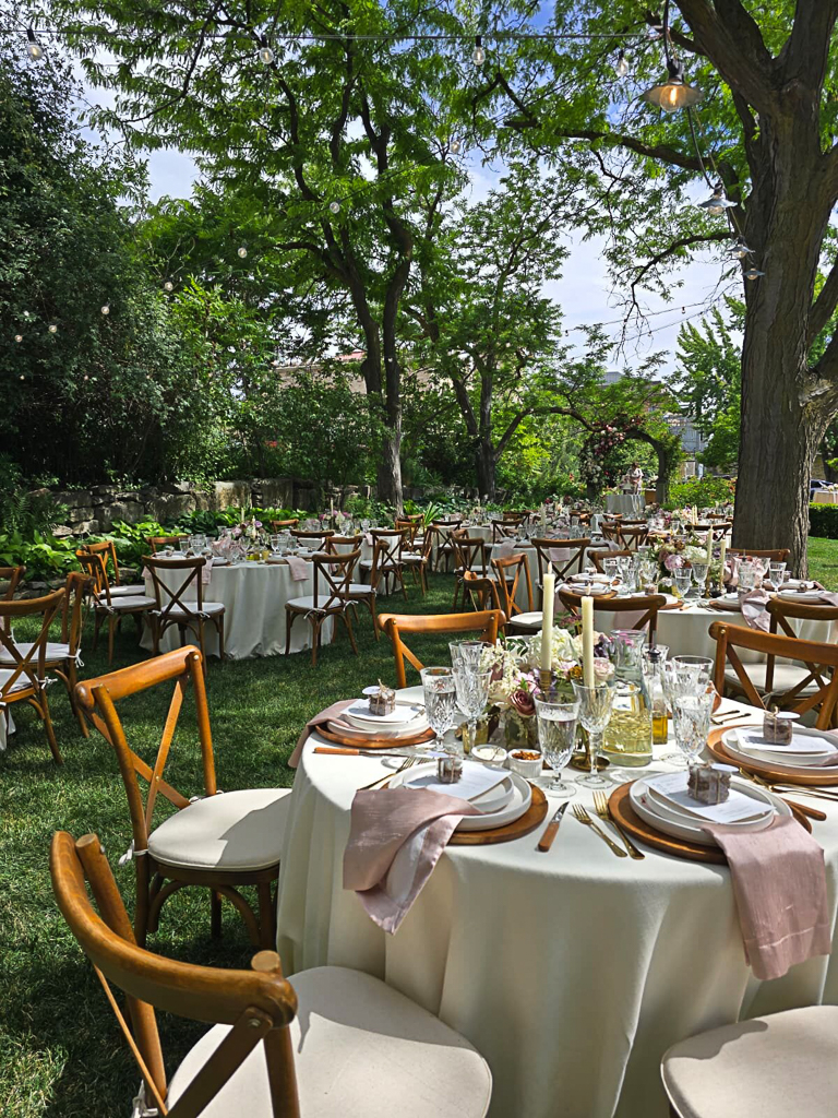Elegant yard setup